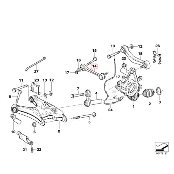[優良品]BMW E65 E66 735i 740i 745i 750i 745Li 750Li 760Li リア/リヤ アッパーガイドアーム 左右 33326777424 33322348886_1
