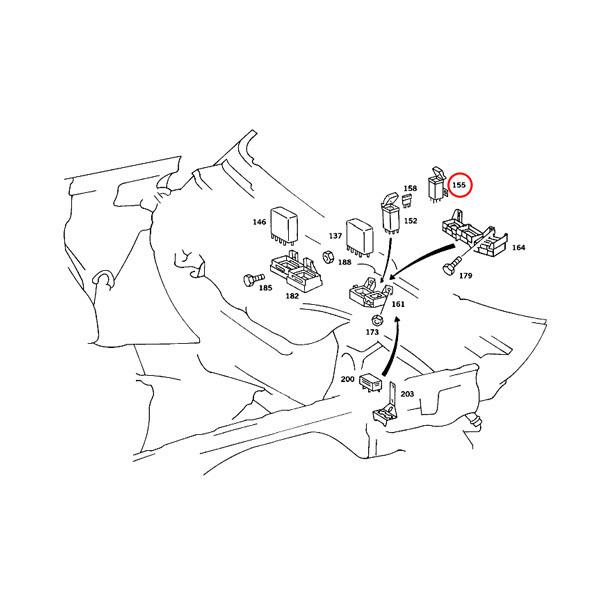 URO製 ベンツ R129 500SL W463 300GE G320 OVPリレー/オーバーボルテージリレー 2x10A 9ピン