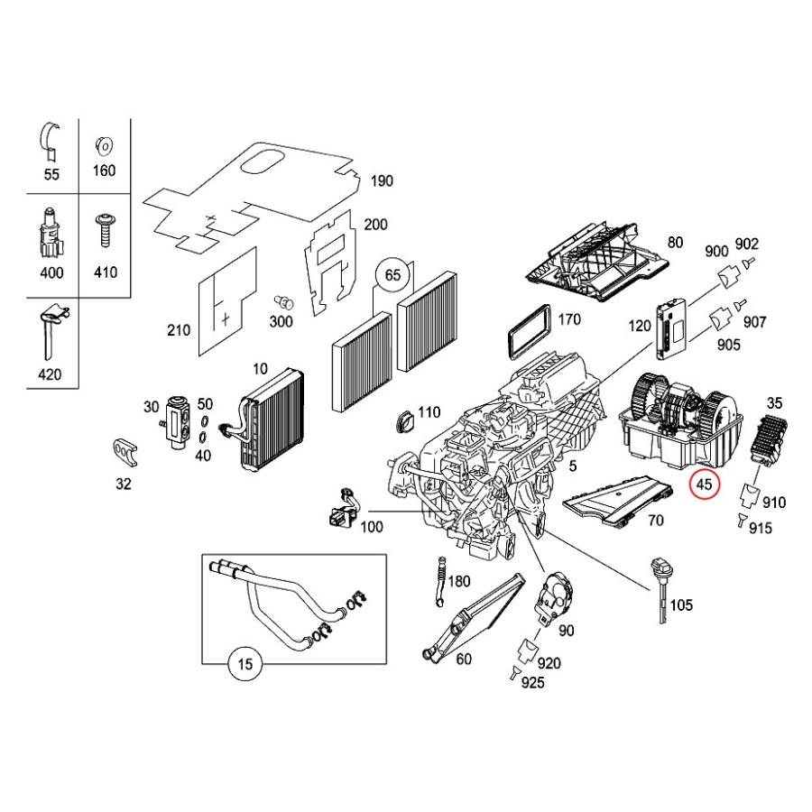 URO製 ベンツ W221 S350 S400 S500 ブロアモーター/ブロアファン 2218202714 2218200514｜protechauto｜02