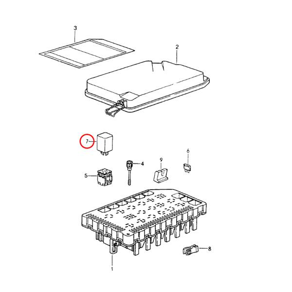 URO製 Porsche ポルシェ 924 944 DMEリレー/燃料ポンプリレー/フューエルポンプリレー 99361522701