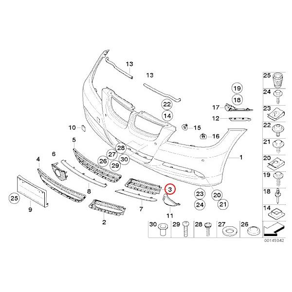 BMW E90 325xi 330xi 2004/02〜2008/08 LEDデイライト 高輝度 純白 7000K 51117134081 51117134082｜protechauto｜05