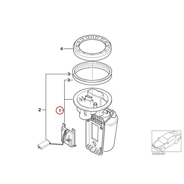 純正OEM VDO製 BMW MINI ミニ R50 クーパー 燃料ポンプ/フューエルポンプ シールリング付き 16146766176｜protechauto｜02