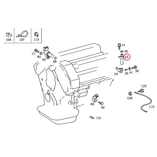 VEMO製 ベンツ C140 CL600 C208 CLK200 クランクカクセンサー/クランクセンサー/クランクシャフトセンサー 0031537428 0031537228｜protechauto｜02