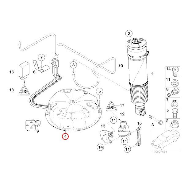 WABCO製 BMW E39 525i 528i 530i 540i エアサスコンプレッサー エアサスポンプ 37226787616｜protechauto｜05