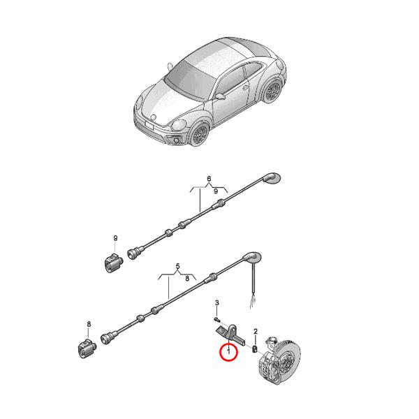 フォルクスワーゲン（Volkswagen） VW BEETLE ザ・ビートル 5C CC 358/B7 EOS イオス 1F リア/リヤ ...