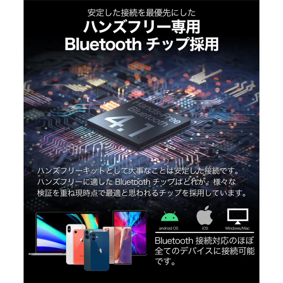 ハンズフリー 車 THF-08 4W大型スピーカー搭載 プロ仕様 bluetooth5.0 大型スピーカー内蔵 通話 [TAXION] 車載用 自動車用 |  | 03