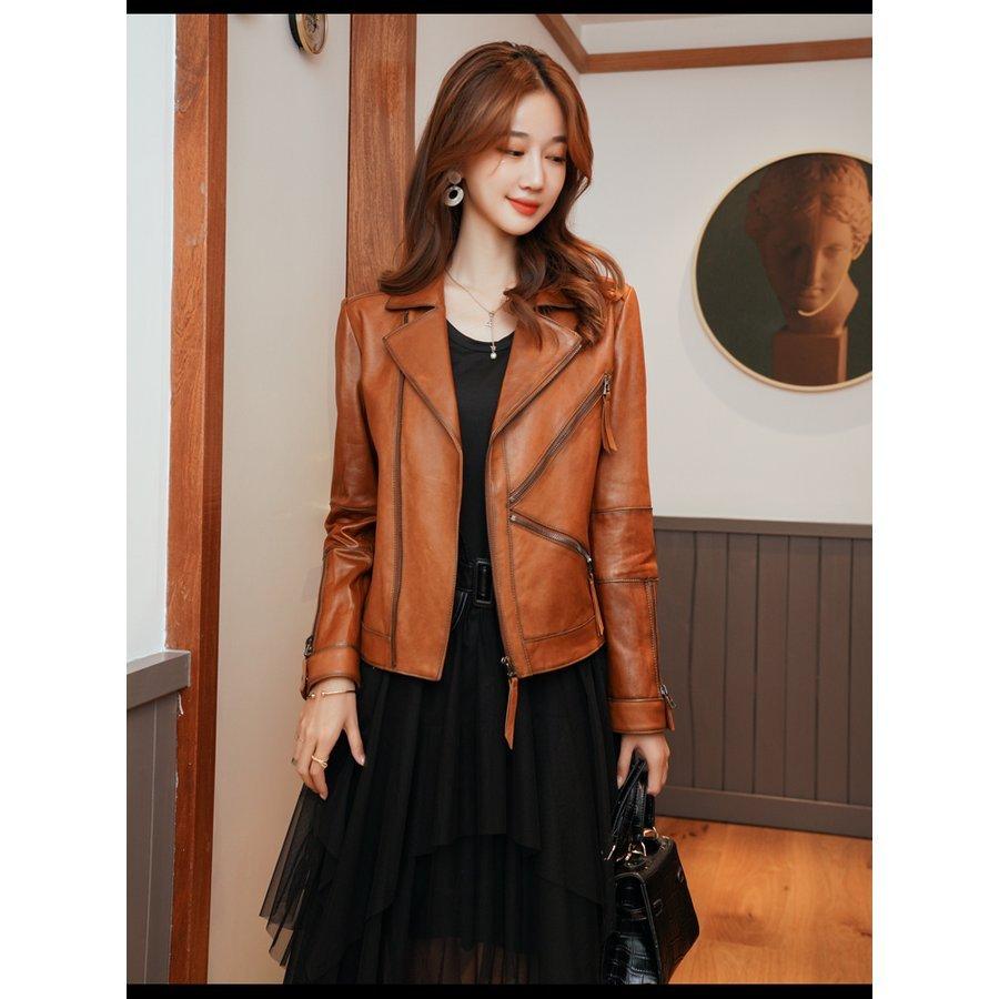 秋レザージャケット人気冬合成皮革コートレディース革ジャンライダースジャケットショート丈レザーコートアウター