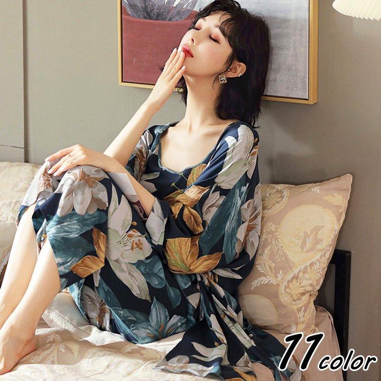 ルームウェア3点パジャマ春夏秋レディースパジャマ長袖薄手レションルームウェア花柄大人可愛いパジャマゆったり3点セットランジェリー Bakdzuwxwu Colegiocardenalsancha Edu Co
