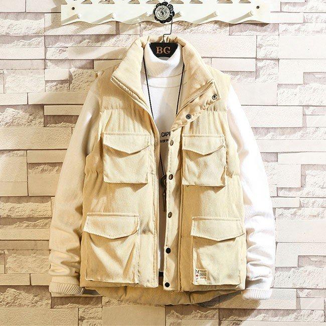 優れた品質 ジャケット メンズ 中綿ベスト ベスト 中綿 大きいサイズ アウター 中綿ベストメンズ中綿ベストアウター大きいサイズレッドメンズ ベストブラックカーキ暖かい秋冬秋物メンズ3色 Www Threeriversofs Com