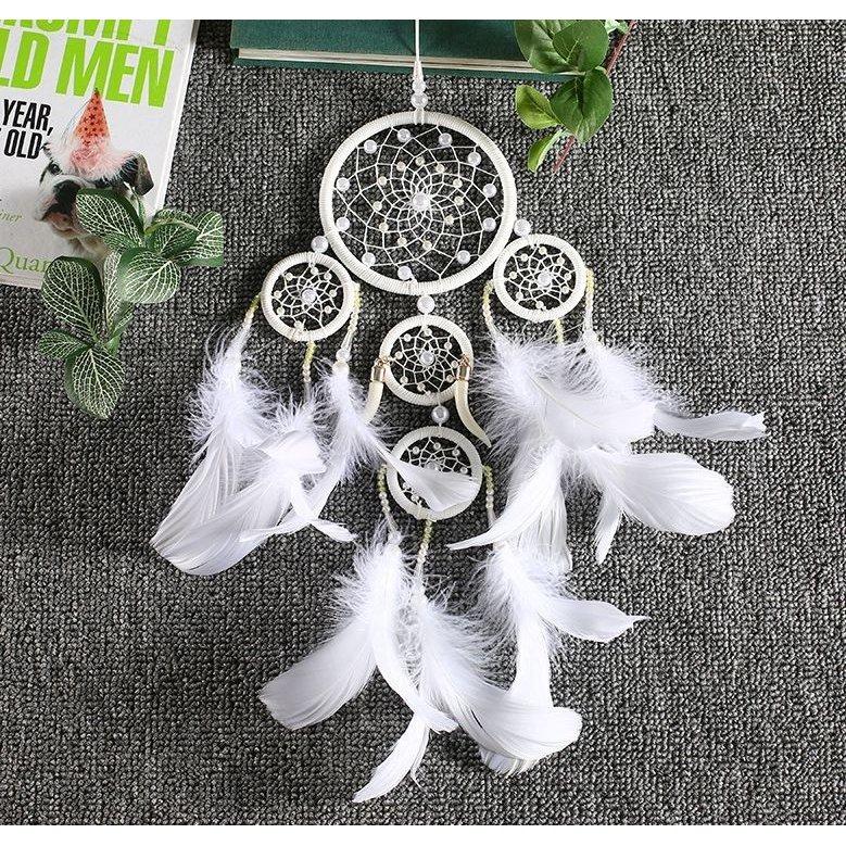 ドリームキャッチャー 雑貨 装飾品 壁掛け インテリア 魔除け 魔よけ 伝統工芸 羽飾り 可愛い かわいい おしゃれ オシャレ 安眠 安らぎ フェイク Lschfegjxs 家具 インテリア Pci Edu Pe