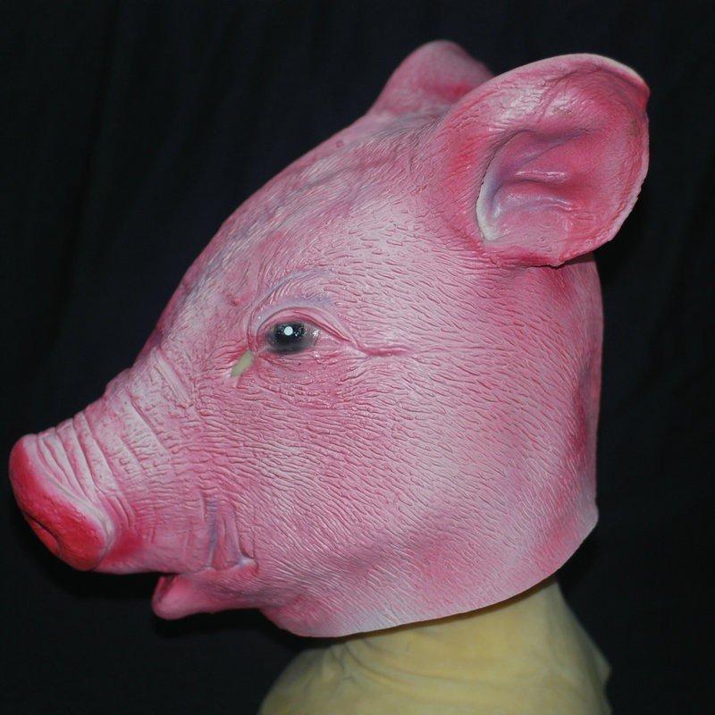 豚マスク ブタマスク ぶたマスク アニマルマスク ラバーマスク なりきりマスク アニマルフェイスマスク 動物マスク 被り物 かぶりもの