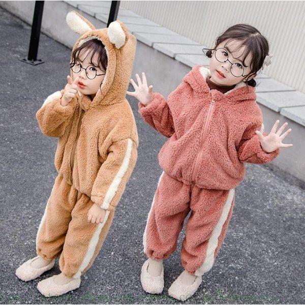 キッズ 女子 上下 長袖 春秋 秋着 ジュニア 2点セット 子供服 セットアップ ポーツウェア秋冬部屋着赤ちゃんベビー可愛い寝巻きフランネル おしゃれ