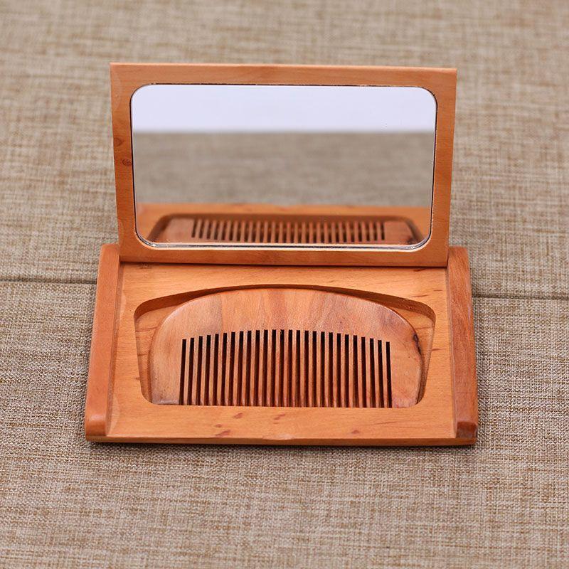 送料無料 ミラー＆コーム 手鏡 コンパクトミラー ハンドミラー コーム