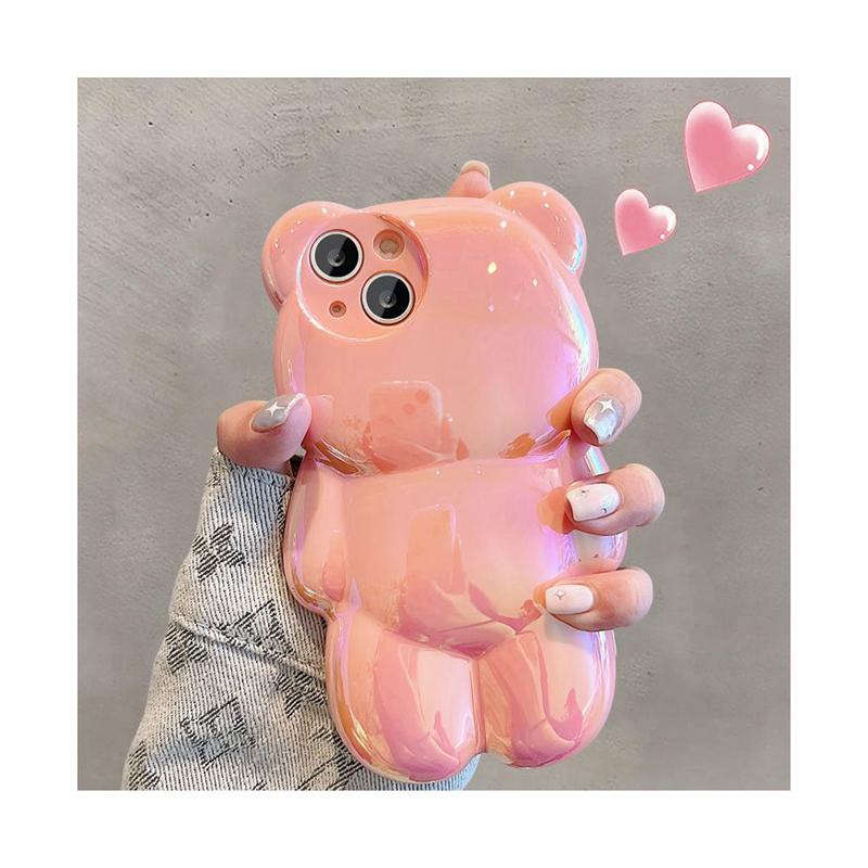 送料無料 くま クマ ソフトケース 熊 iPhone12pro iPhoneケース