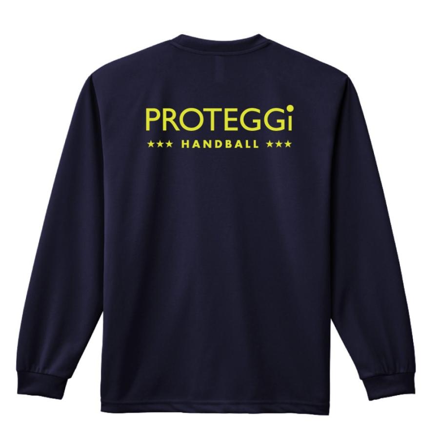 ハンドボール 長袖Tシャツ ジャンプシューーート カリグラフィーデザイン 標準サイズ XS-XL 全8色 ドライ プロテッジ PROTEGGi｜proteggi｜02