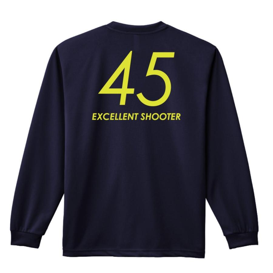 ハンドボール 長袖Tシャツ 春の新作続々 45 EXCELLENT SHOOTER 最大69%OFFクーポン シンプルポジションデザイン ドライ 標準サイズ XS-XL 全8色 プロテッジ PROTEGGi