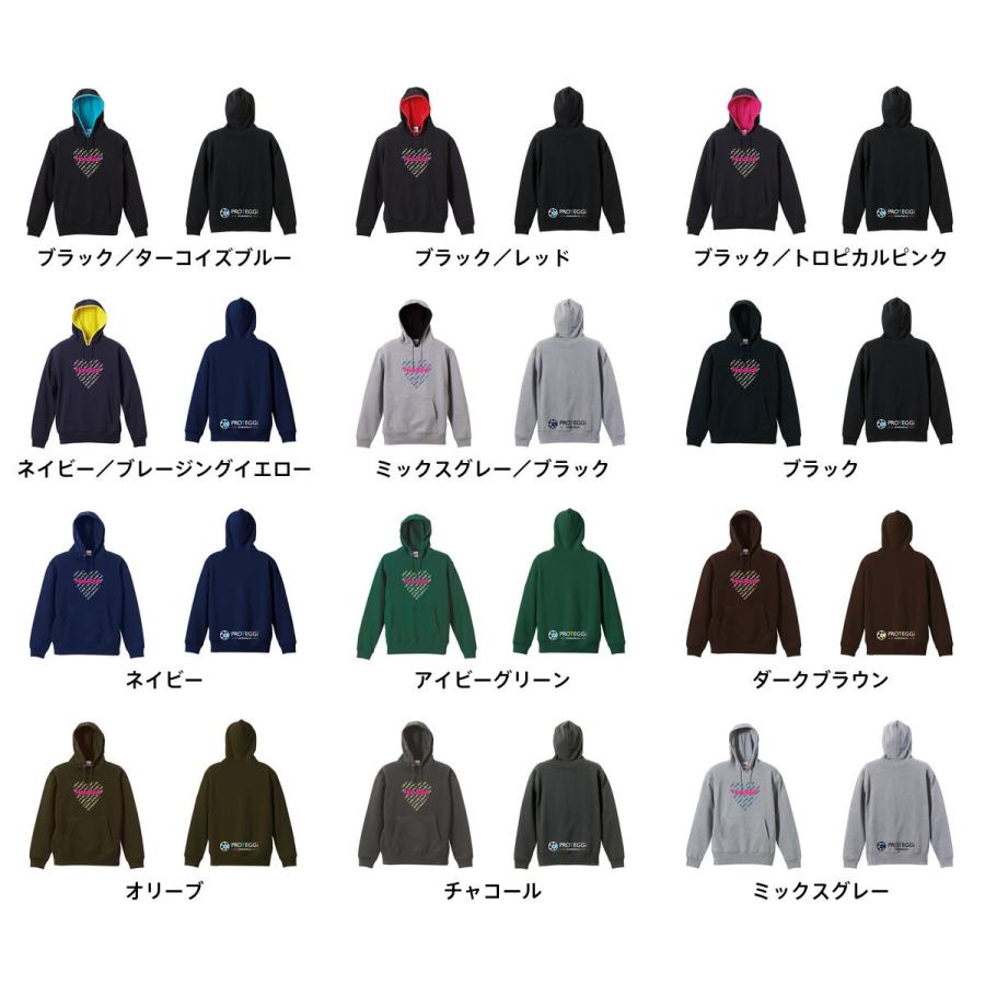 ハンドボール パーカー ロック風ハートの Handball 標準サイズ XS-XL 全8色 プルオーバー 裏パイル プロテッジ PROTEGGi|proteggi|03