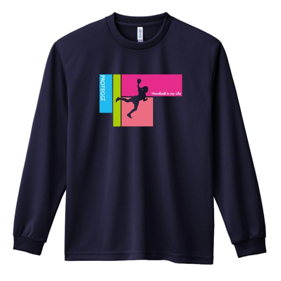 ハンドボール 長袖tシャツ カラフルな Handball Is My Life 女性シルエットデザイン 標準サイズ Xs Xl 全16色 ドライ プロテッジ Proteggi Ptg0194 Tsl Dry Std ハンドボールウェア プロテッジ 通販 Yahoo ショッピング
