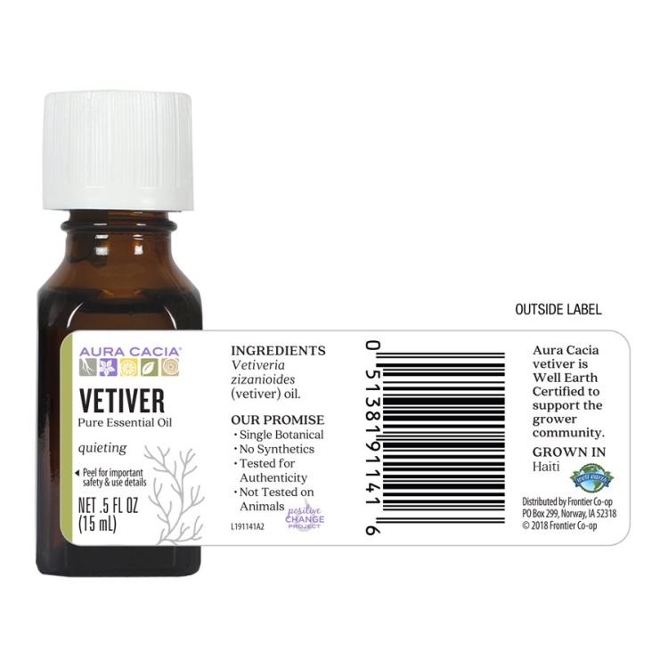 【日本未発売】オーラカシア エッセンシャルオイル ベチバー 15ml(0.5fl oz) Aura Cacia Essential Oils &amp; Absolutes Vetiver 精油 ハーブ｜proteinusa｜07