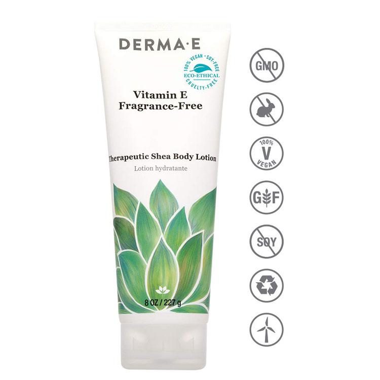 ダーマイー センシティブスキン シア ボディローション 無香タイプ 227g (8oz) DERMA・E Vitamin E Fragrance-Free Sensitive Skin Shea Body Lotion｜proteinusa｜08