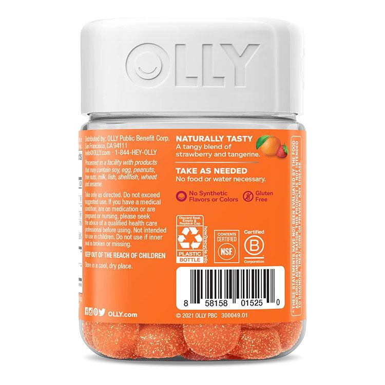 オリー レーザーフォーカス ベリー・タンジェリン味 36粒 グミ OLLY Laser Focus Gummy 高麗人参 アルファGPC