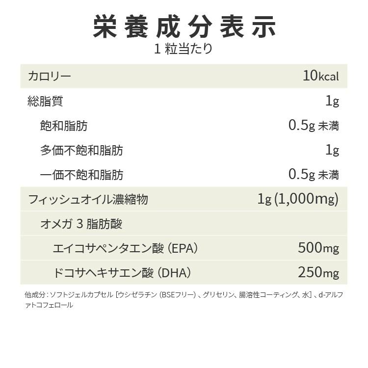 ナウフーズ ウルトラオメガ3 EPA&DHA サプリメント 180粒 NOW Foods Ultra Omega-3 ソフトジェル エイコサペンタエン酸 ドコサヘキサエン酸 約6ヶ月分｜proteinusa｜08