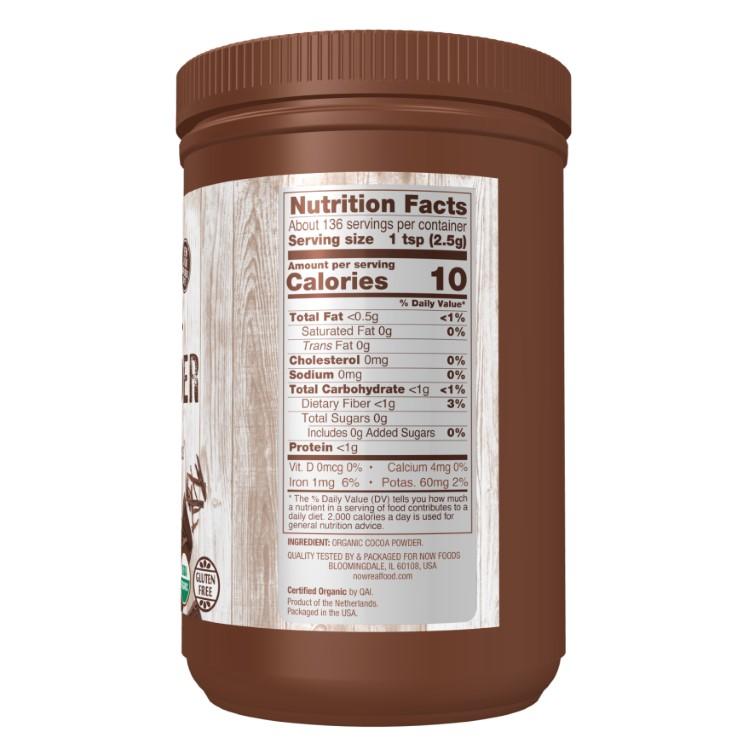 ナウフーズ オーガニックココアパウダー 340g (12oz) NOW Foods Cocoa