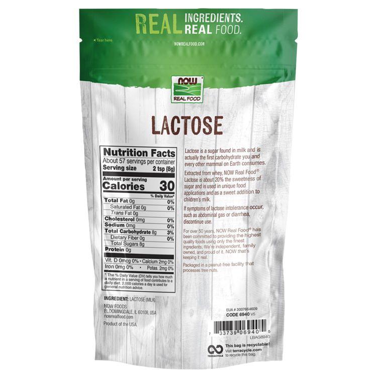 ナウフーズ ラクトース パウダー 454g (1 lb) NOW Foods Lactose Powder プレバイオティクス 粉末｜proteinusa｜03