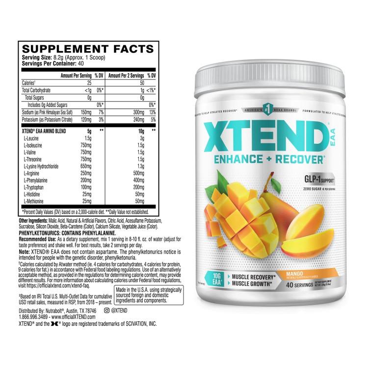 エクステンド EAA マンゴー味 40回分 XTEND Mango 必須アミノ酸 筋トレ