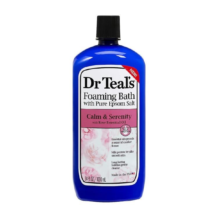 ドクターティールズ 泡風呂 バブルバス ミルク & ローズ フォーミングバス 1000ml (34floz) Dr Teal's Milk and Rose Foaming Bath 入浴剤 保湿 乾燥｜proteinusa｜04