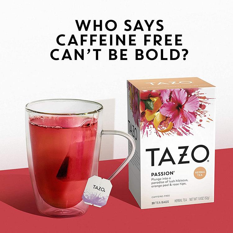 タゾ パッション ハーブティー 20包 52g (1.8oz) TAZO PASSION Herbal Tea ハーバルティー ティーバッグ カフェインレス ハイビスカス オレンジピール｜proteinusa｜12