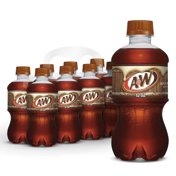 A&W ルートビアソーダポップ 355ml 8本パック Root Beer Soda Pop, 12