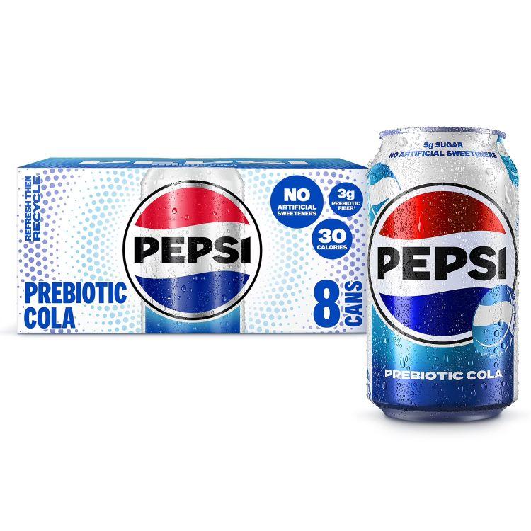 ペプシ プレバイオティクス コーラ ソーダポップ 355ml 8缶パック