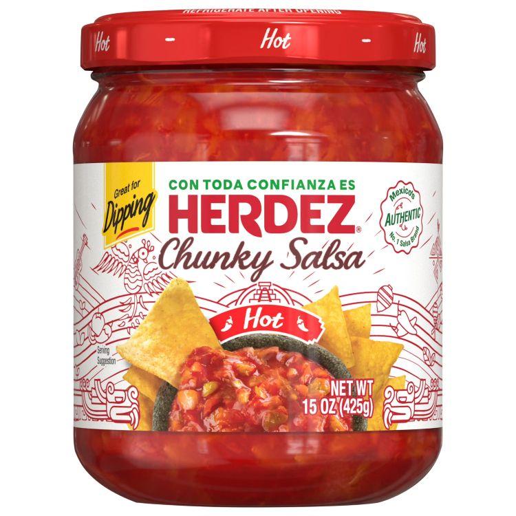 エルデス チャンキーサルサ ホット トルティーヤチップスディップ 425g