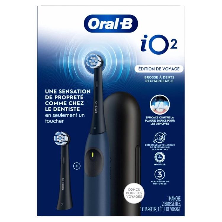 Oral-B iO 2 電動歯ブラシ 本体 ブラック お取り寄せ オーラルB iO2 電動歯ブラシ 充電式 トラベルエディション