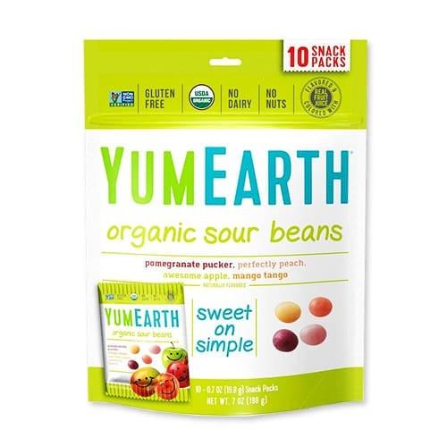 YumEarth サワージェリービーンズ スナックパック 10袋｜proteinusa