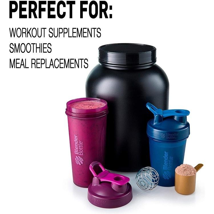 ブレンダーボトル クラシックシェイカーボトル クリアブラック 828ml (28oz) Blender Bottle Classic 28oz Black Clear｜proteinusa｜05