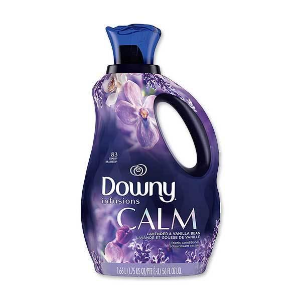 ダウニー インフュージョン カーム 柔軟剤 液体タイプ ラベンダー&amp;バニラビーンズの香り 1.66L (56floz) Downy Infusions Calm Liquid Laundry｜proteinusa