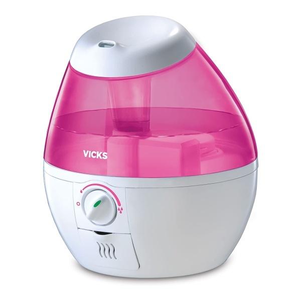 超音波式加湿器 寝室 / 子ども部屋向け 1.89L（0.5gal） ピンク Vicks