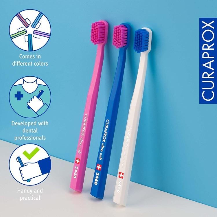 クラプロックス ウルトラソフト 歯ブラシ 大人用 3本入り Curaprox CS 5460 Ultra-Soft Toothbrush｜proteinusa｜05