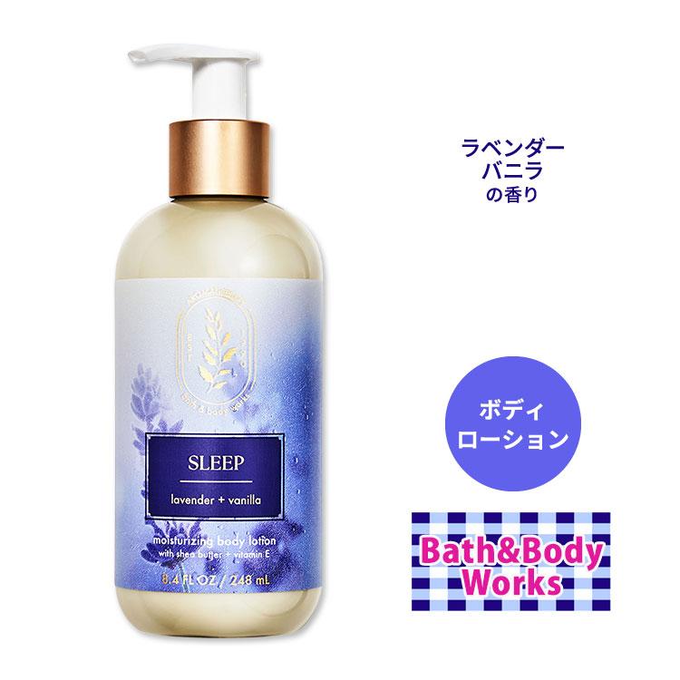 バス&ボディワークス ラベンダー+バニラ アロマセラピー モイスチャライジング ボディローション スリープ 192ml (6.5floz