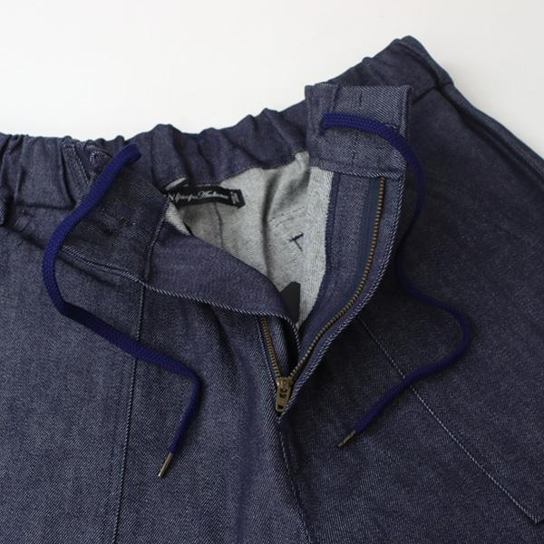 デニムパンツ メンズ ワイド 日本製 備後 11.5oz セルヴィッチ 青耳ストレッチデニム US ARMY イージー ベイカーパンツ AUD3609 | Audience | 04