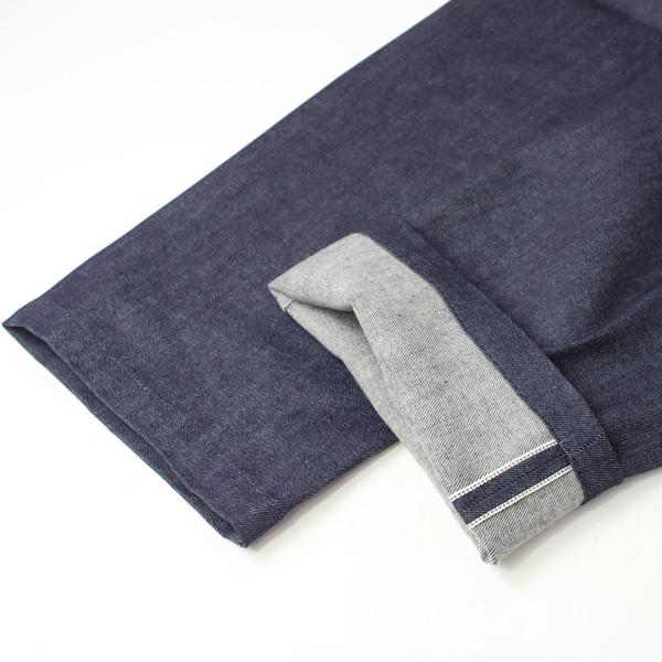 デニムパンツ メンズ ワイド 日本製 備後 11.5oz セルヴィッチ 青耳ストレッチデニム US ARMY イージー ベイカーパンツ AUD3609 | Audience | 05