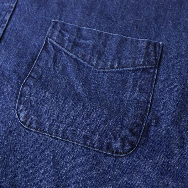 デニムシャツ メンズ 半袖 日本製 Audience オーディエンス 7oz ボタンダウンシャツ カジュアルシャツ 半袖シャツ | Audience | 09