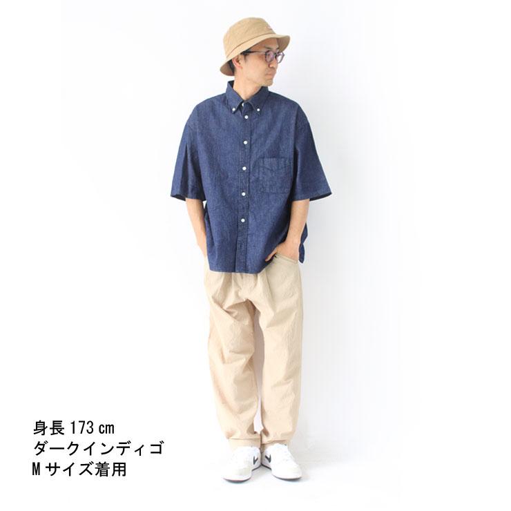 デニムシャツ メンズ 半袖 日本製 Audience オーディエンス 7oz ボタンダウンシャツ カジュアルシャツ 半袖シャツ | Audience | 06