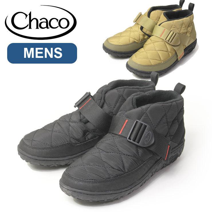 スノーブーツ / チャコ メンズ ウィンターシューズ Chaco ランブル パフ ブラック オリーブ スノーシューズ モック スリッポン Ms RAMBLE PUFF | CHACO