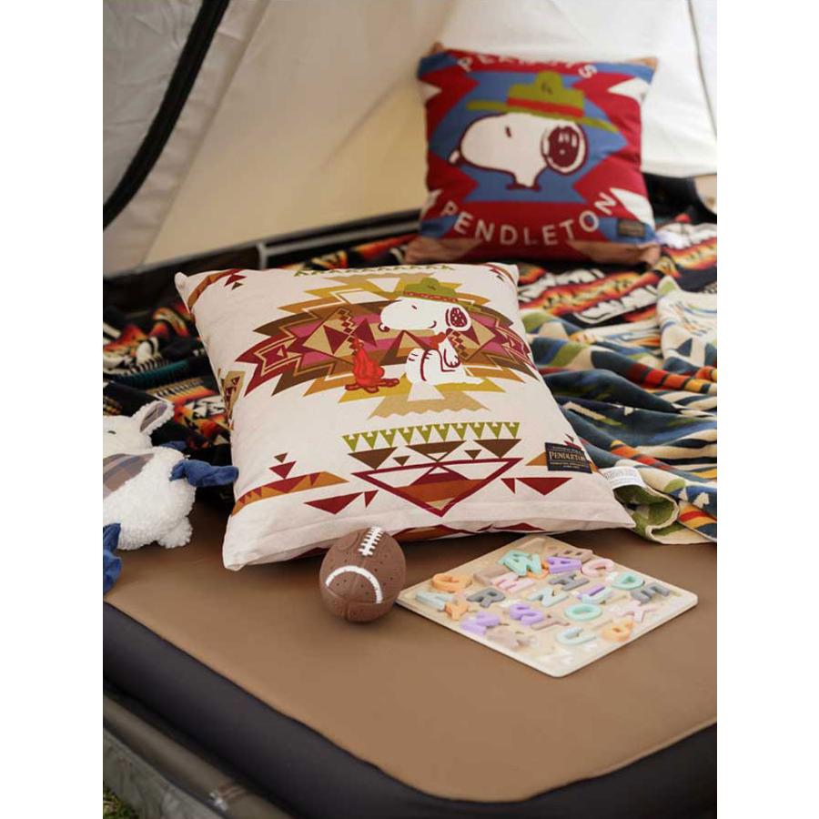 PENDLETON ペンドルトン PEANUTS Cushion Cover Highland Peak クッションカバー ハイランドピーク スヌーピー 45×45 コットン インテリア キャンプ アウトドア | PENDLETON | 04