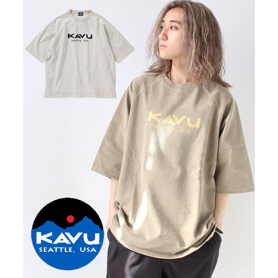 KAVU（カブー） メンズ ヘビーウェイト Tシャツ 19821807 ブラウン