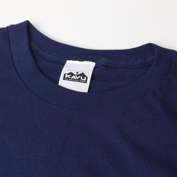 KAVU Tシャツ 半袖 メンズ レディース KAVU TRUE LOGO TEE 半袖 フェス キャンプ アウトドア ソロキャン フェス 19821842 ネイビー Lサイズ | KAVU | 04