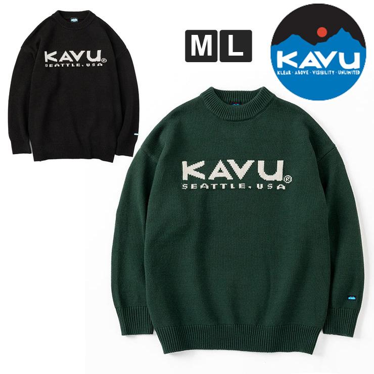 メンズ ニット セーター KAVU ロゴ ニット 19821919 トレーナー 秋 冬 秋冬 | KAVU